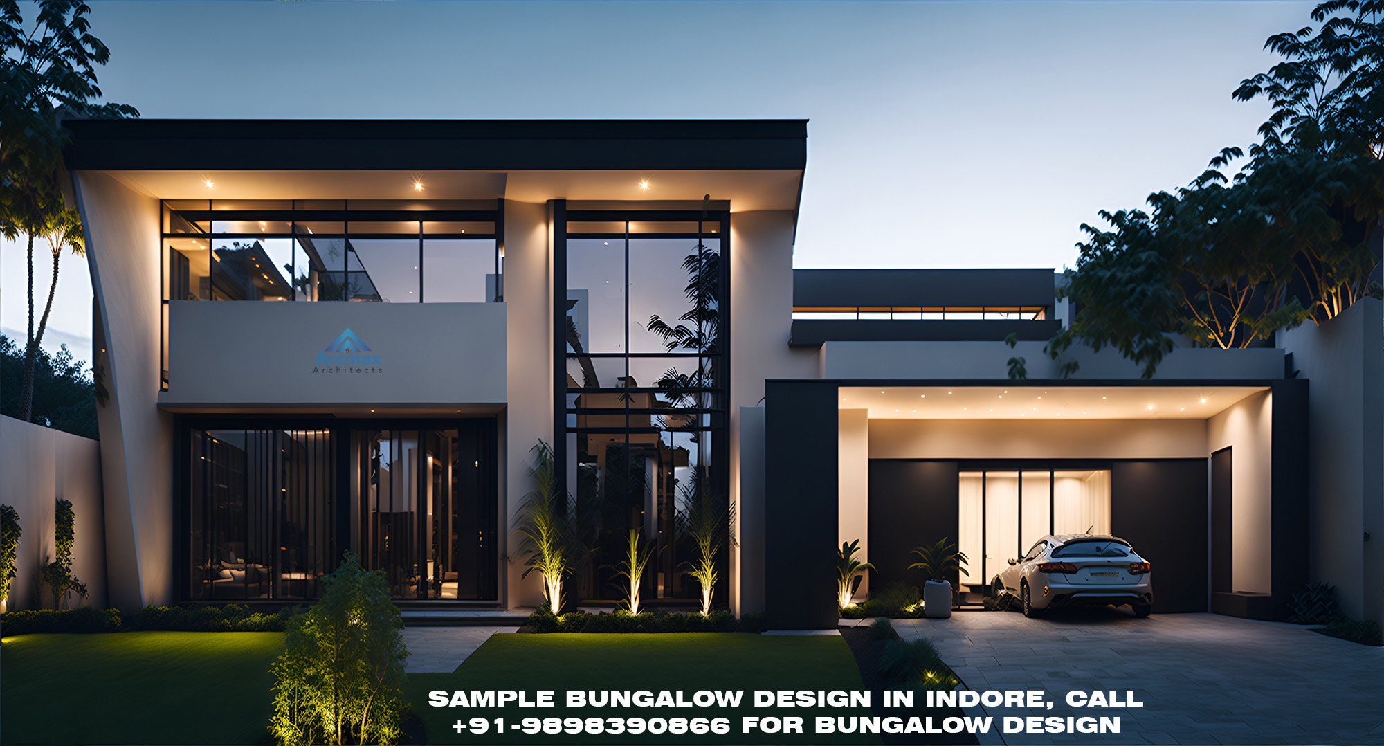 Sample Bungalow Design Architects in Indore India