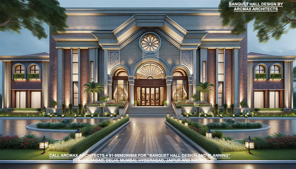 Best architects for Banquet hall design and planning in ahmedabad, delhi, mumbai, chennai, jaipur, bhopal, indore and nagpur