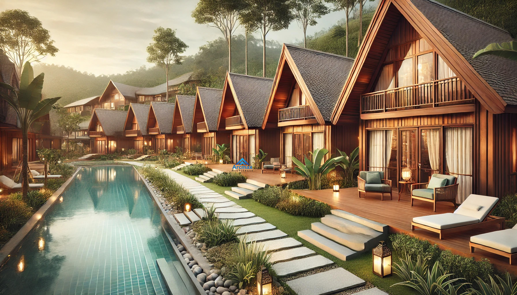 Luxury Resort Design & Planning by ArcMax Architects – Serving Delhi, Mumbai, Chennai, Hyderabad, Nagpur, Indore