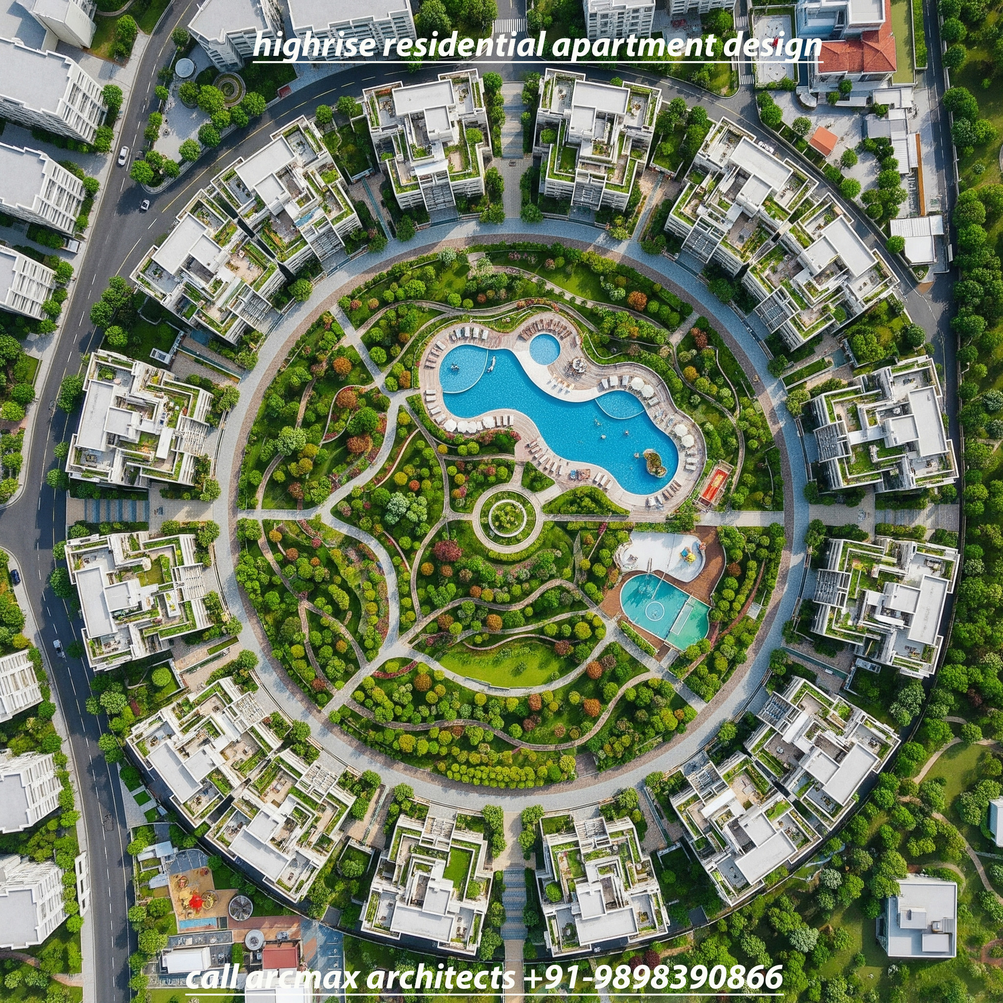 Highrise Residential Apartment Architects in Delhi, Mumbai, Bangalore