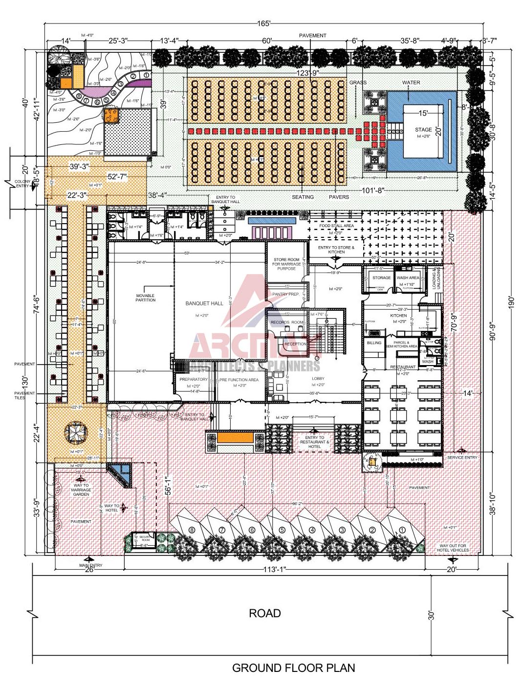 Banquet Hall Floor Plans Carpet Vidalondon   Marriage Garden Design Plans 