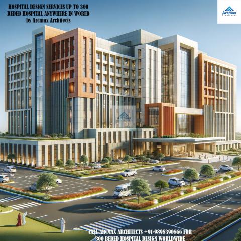 UP TO 300 BEDED HOSPITAL DESIGN AND PLANNING SERVICES ANYWHERE IN INDIA, USA, UK and ALL OVER WORLD