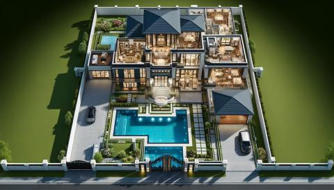 Order Villa Type 2 Design Floor Plan Custom Design