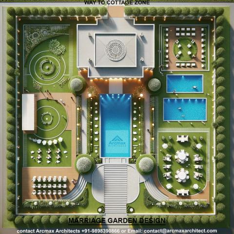 Type-1 Marriage garden design plans online buy Marriage garden Layout plans