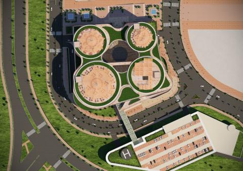 Shopping Mall Building Custom Mockup Design on Land area Below "20000 Square Metre" Anywhere in The World