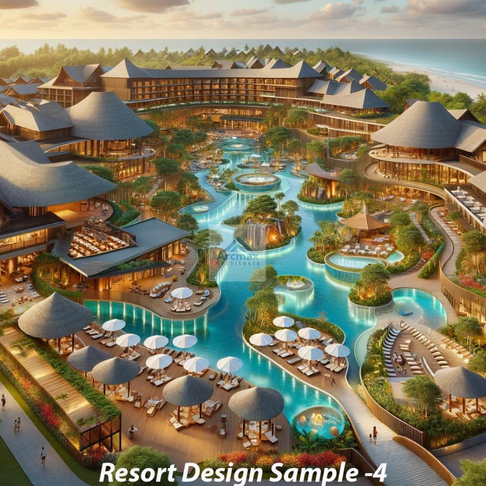 Resorts Design Sample Works | Resort Floor Plan Layout | Arcmax Architects