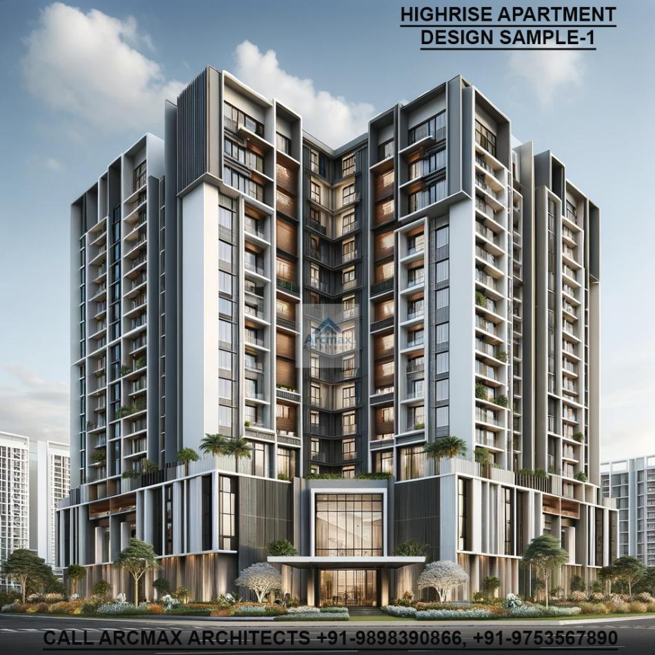 Highrise apartment design architects in india