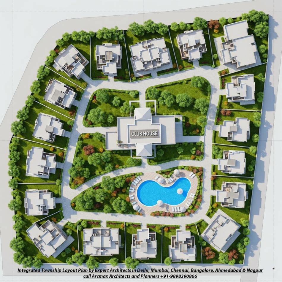 Integrated Township Layout Plan by Expert Architects in Delhi, Mumbai, Chennai, Bangalore, Ahmedabad & Nagpur