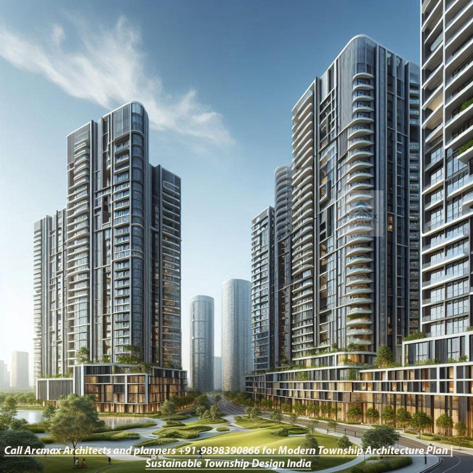 Modern Township Architecture Plan for Sustainable Township Design India